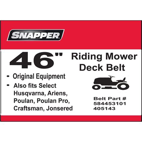 snapper belt replacement|snapper belt size chart.